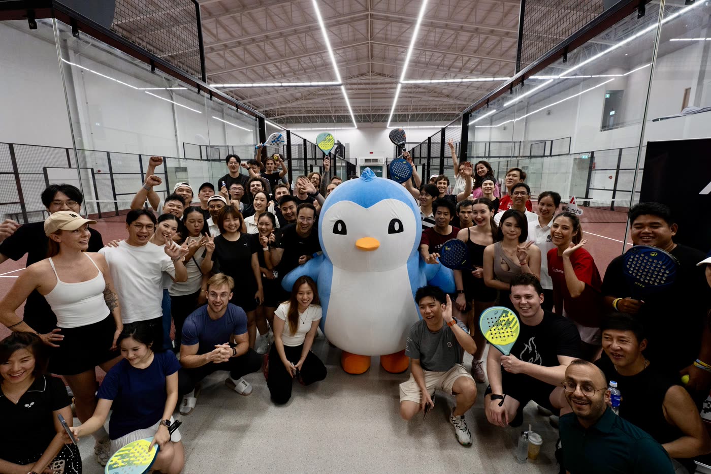 Team1 × Pudgy Penguins Padel Night, co-hosted with Pudgy Penguins, May 2026
